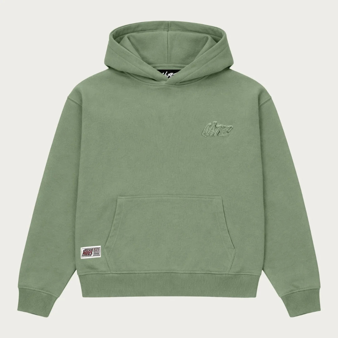 OLIVE BASIC HOODIE
