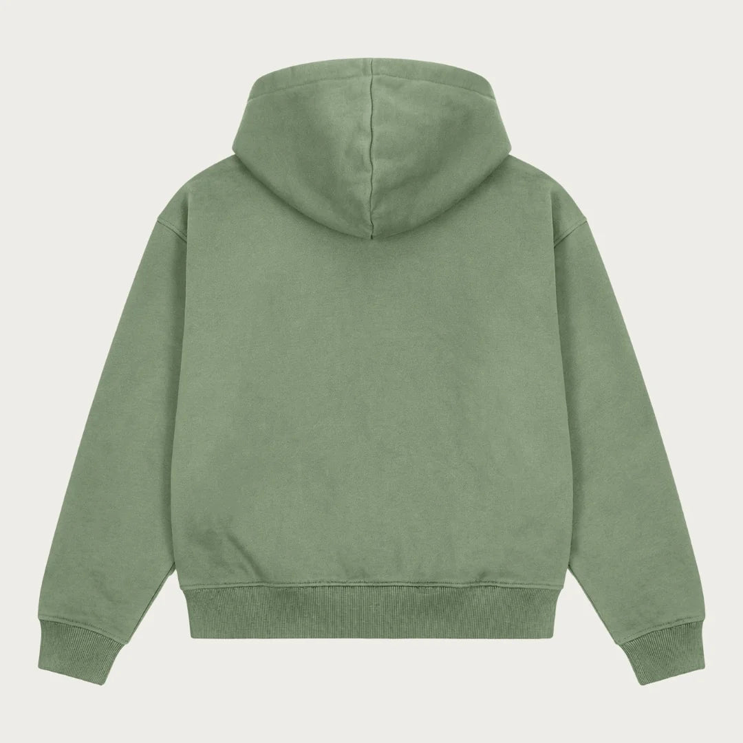 OLIVE BASIC HOODIE