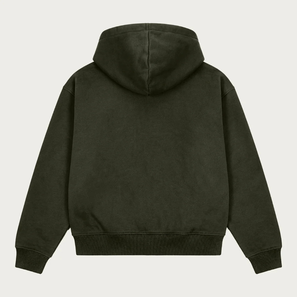 DARK OLIVE BASIC HOODIE