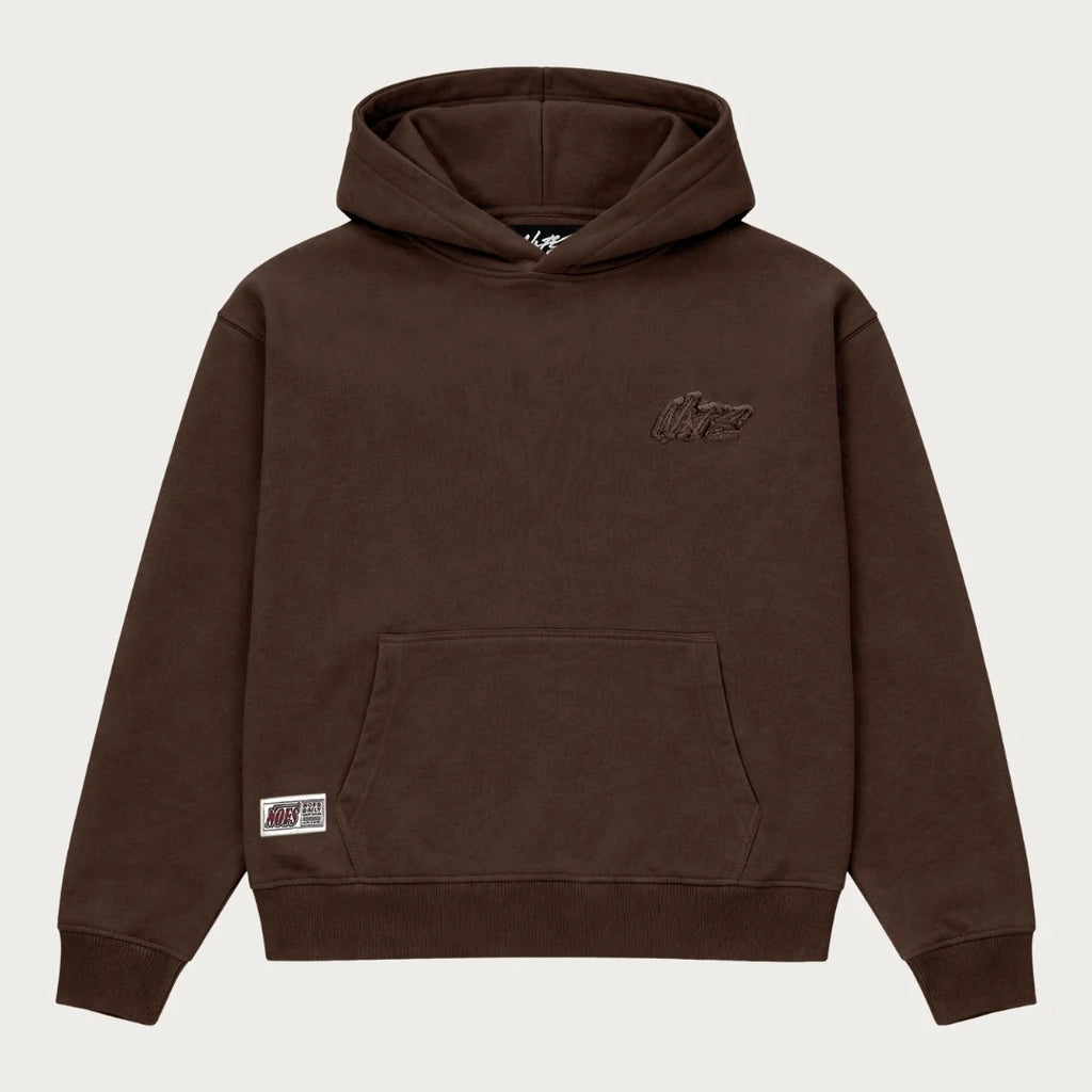 BROWN BASIC HOODIE