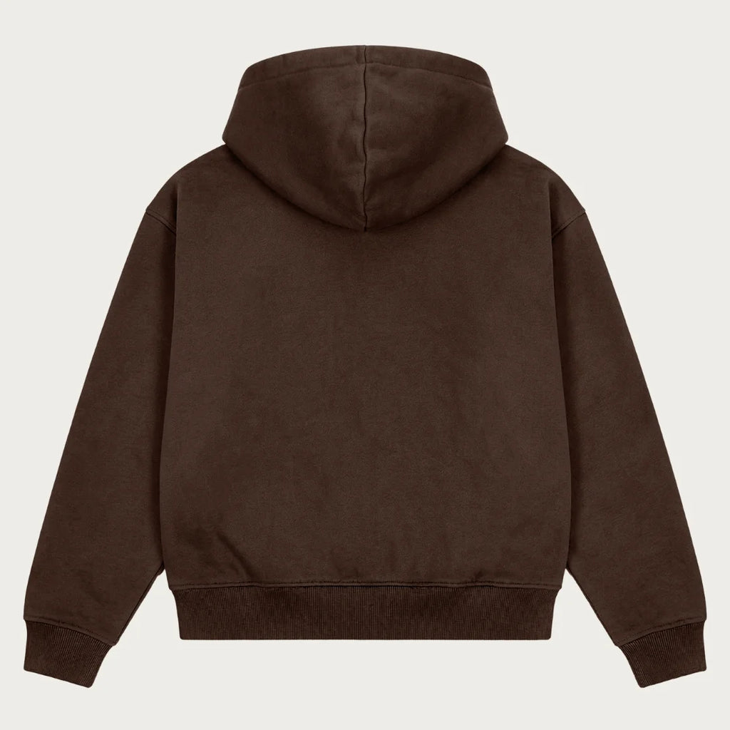 BROWN BASIC HOODIE