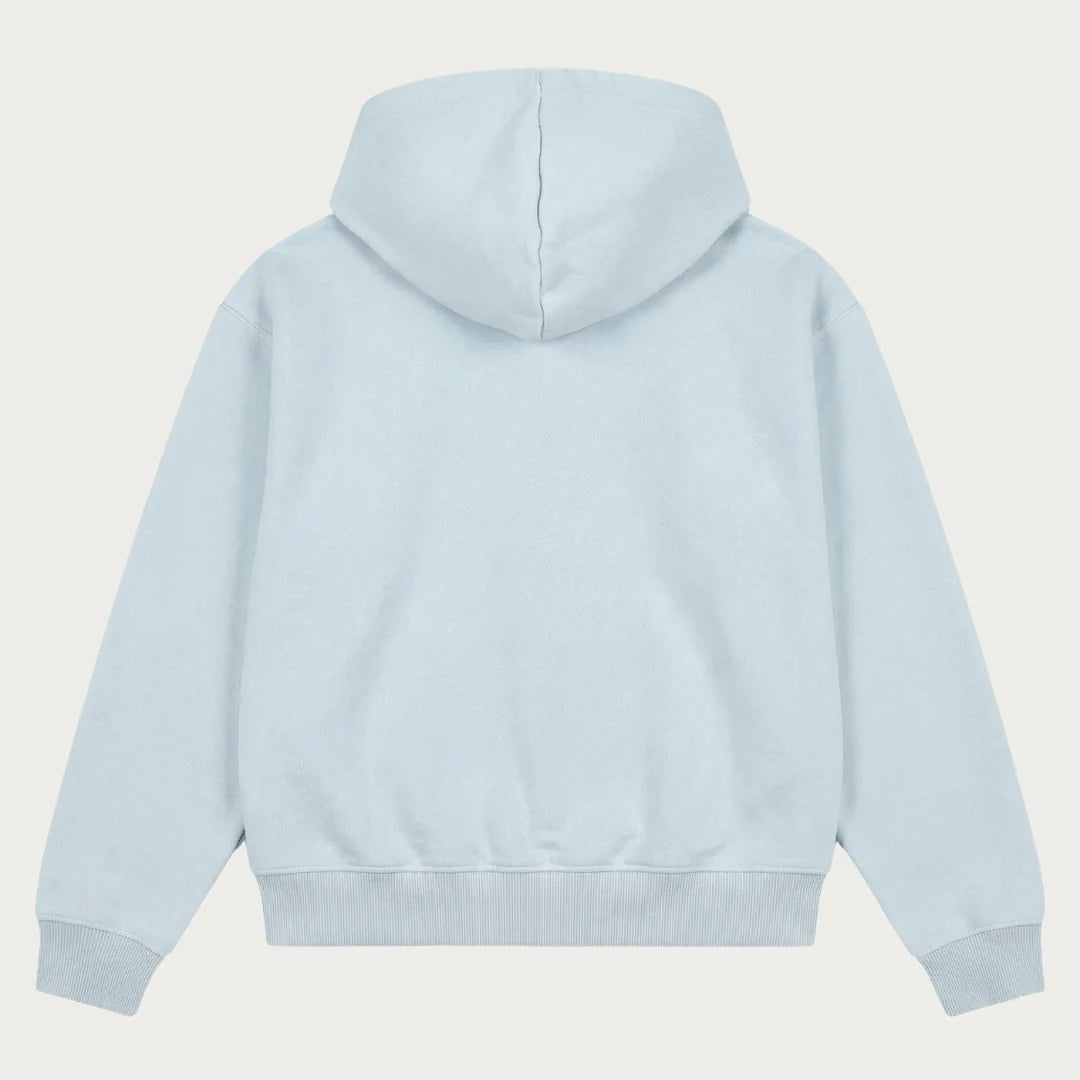 BABY BLUE BASIC ZIP HOODIE