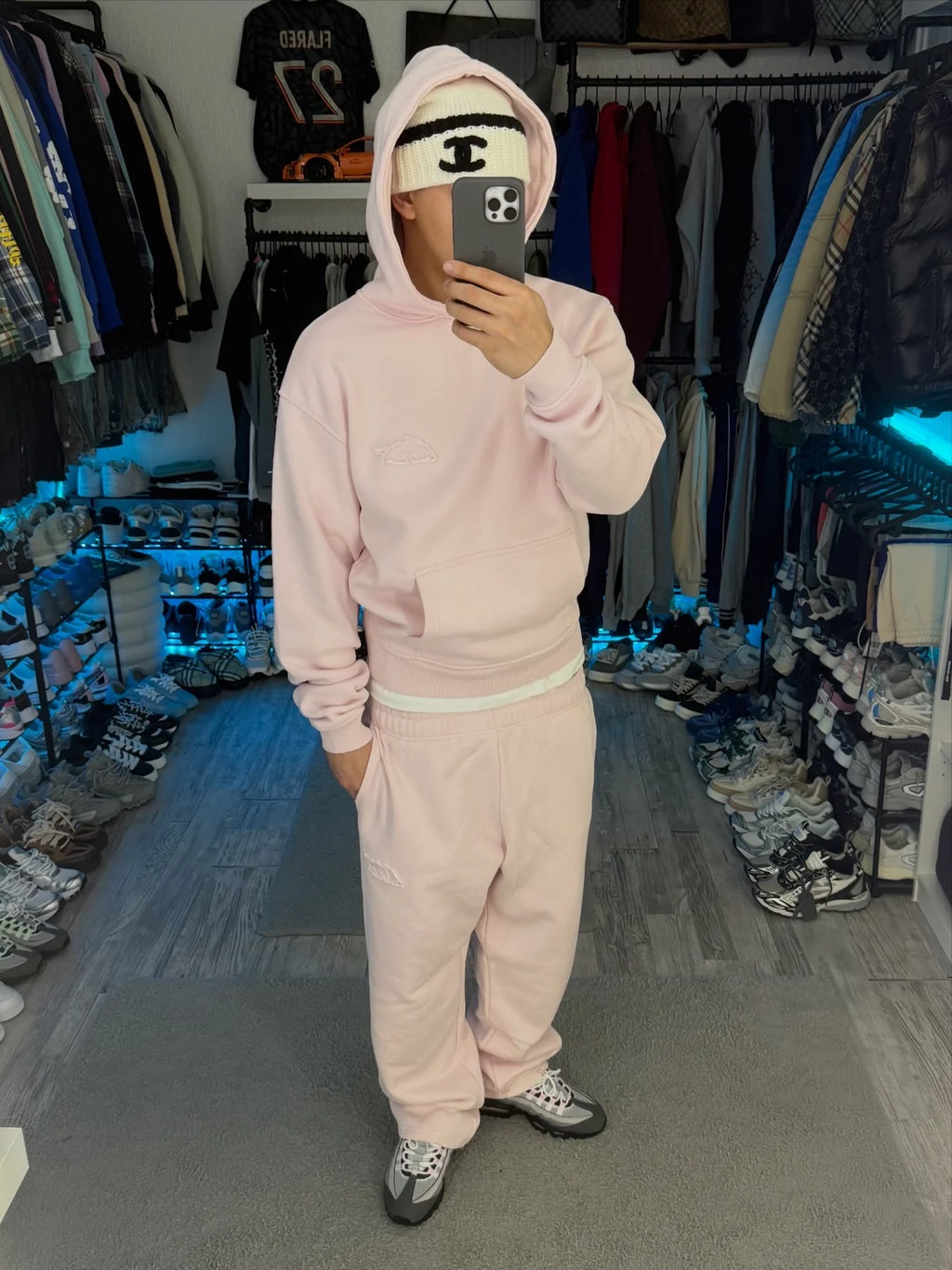 PINK BASIC OPEN LEG JOGGER