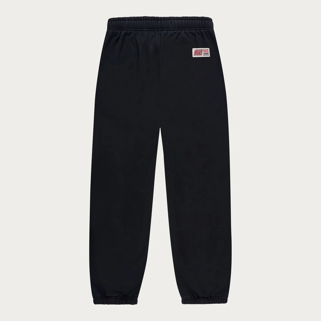 BLACK BASIC CUFFED JOGGER