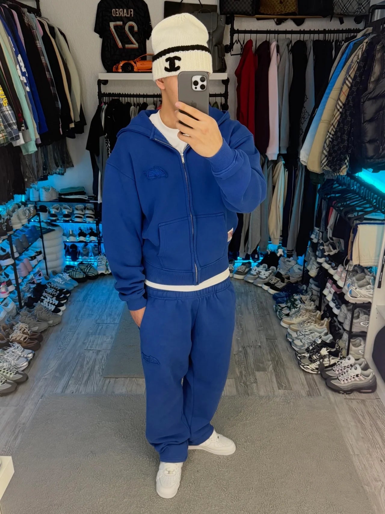 ROYAL BLUE BASIC ZIP HOODIE