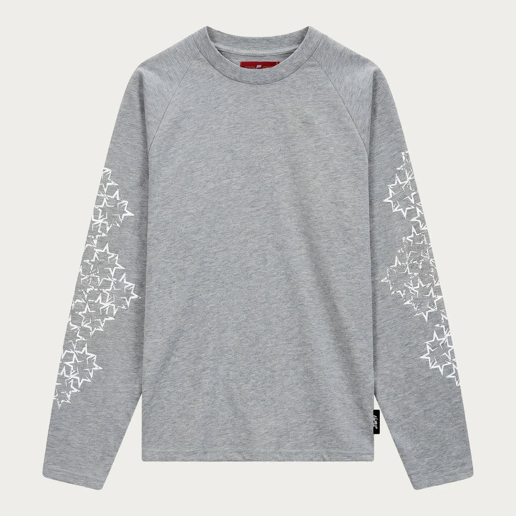GREY/WHITE STAR LONGSLEEVE