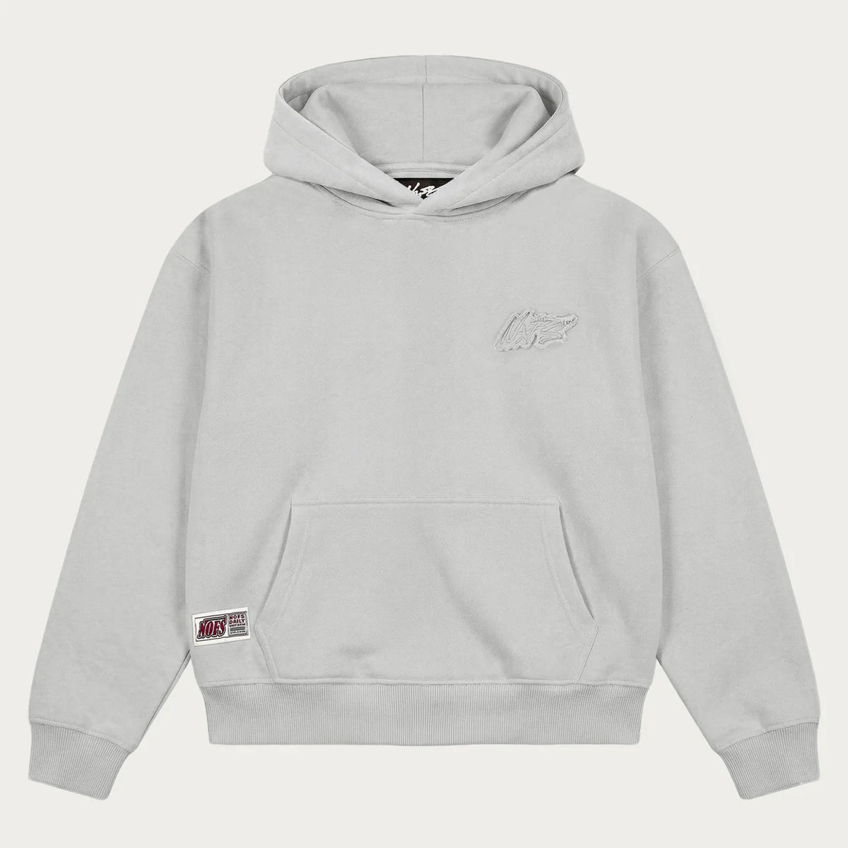 LIGHT GREY BASIC HOODIE