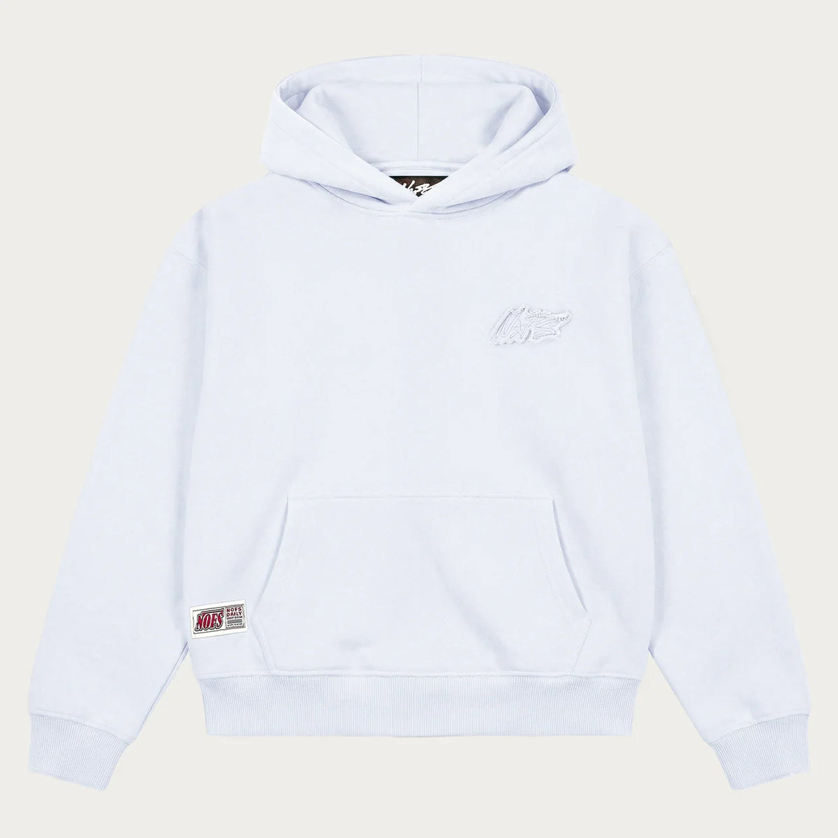 WHITE BASIC HOODIE