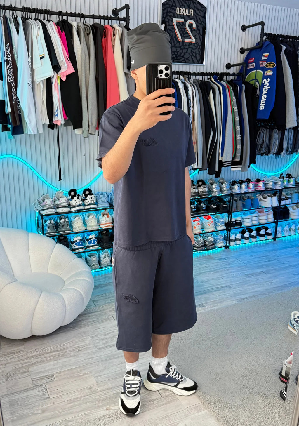 NAVY BASIC TEE