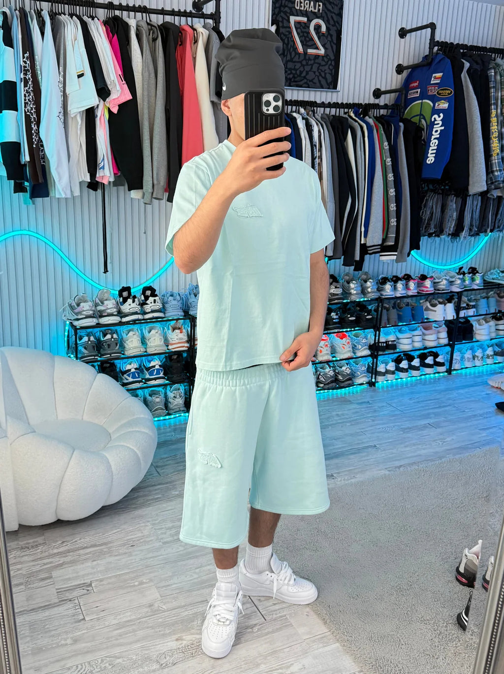 TURQUOISE BASIC TEE