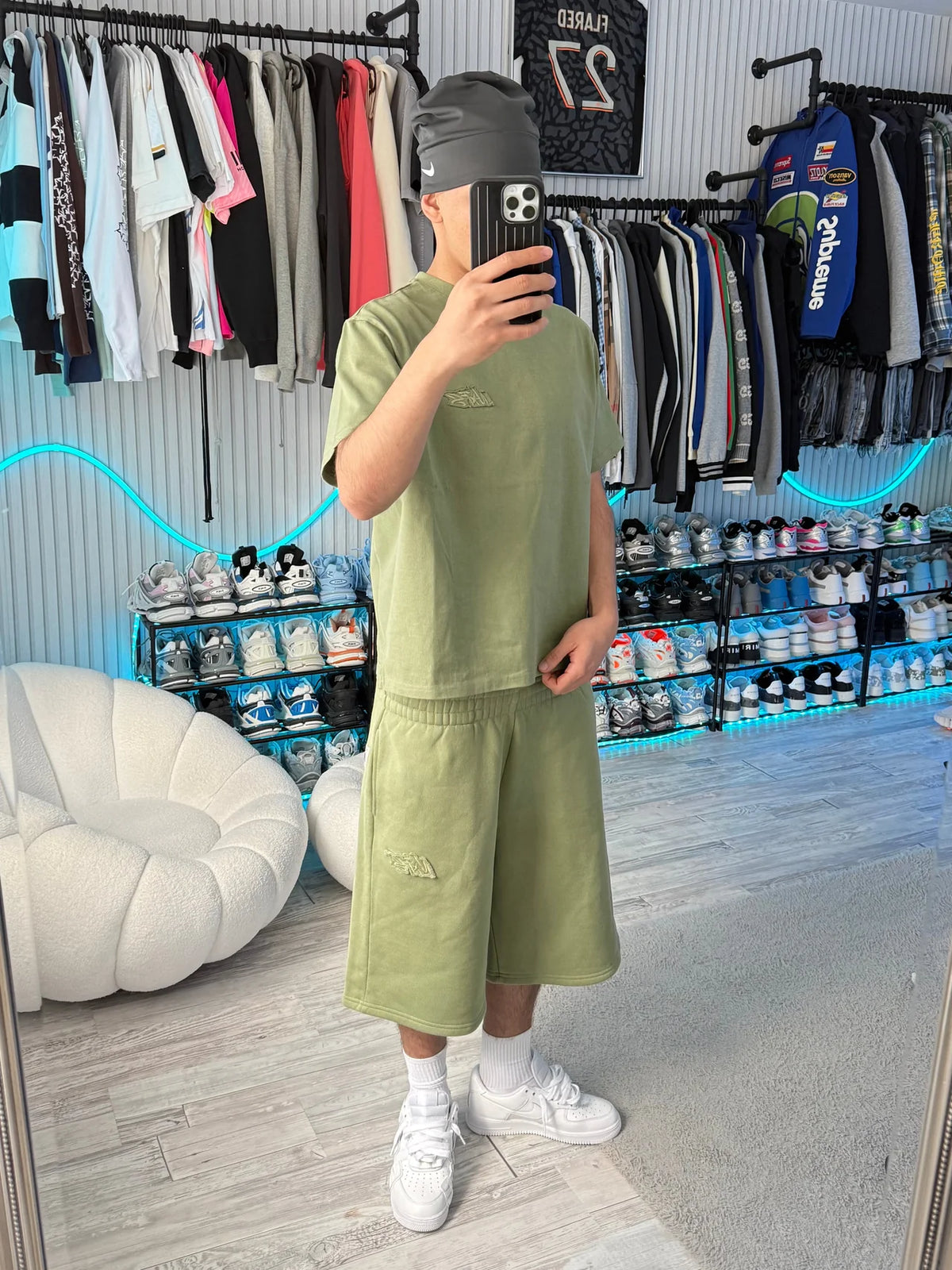 OLIVE BASIC TEE