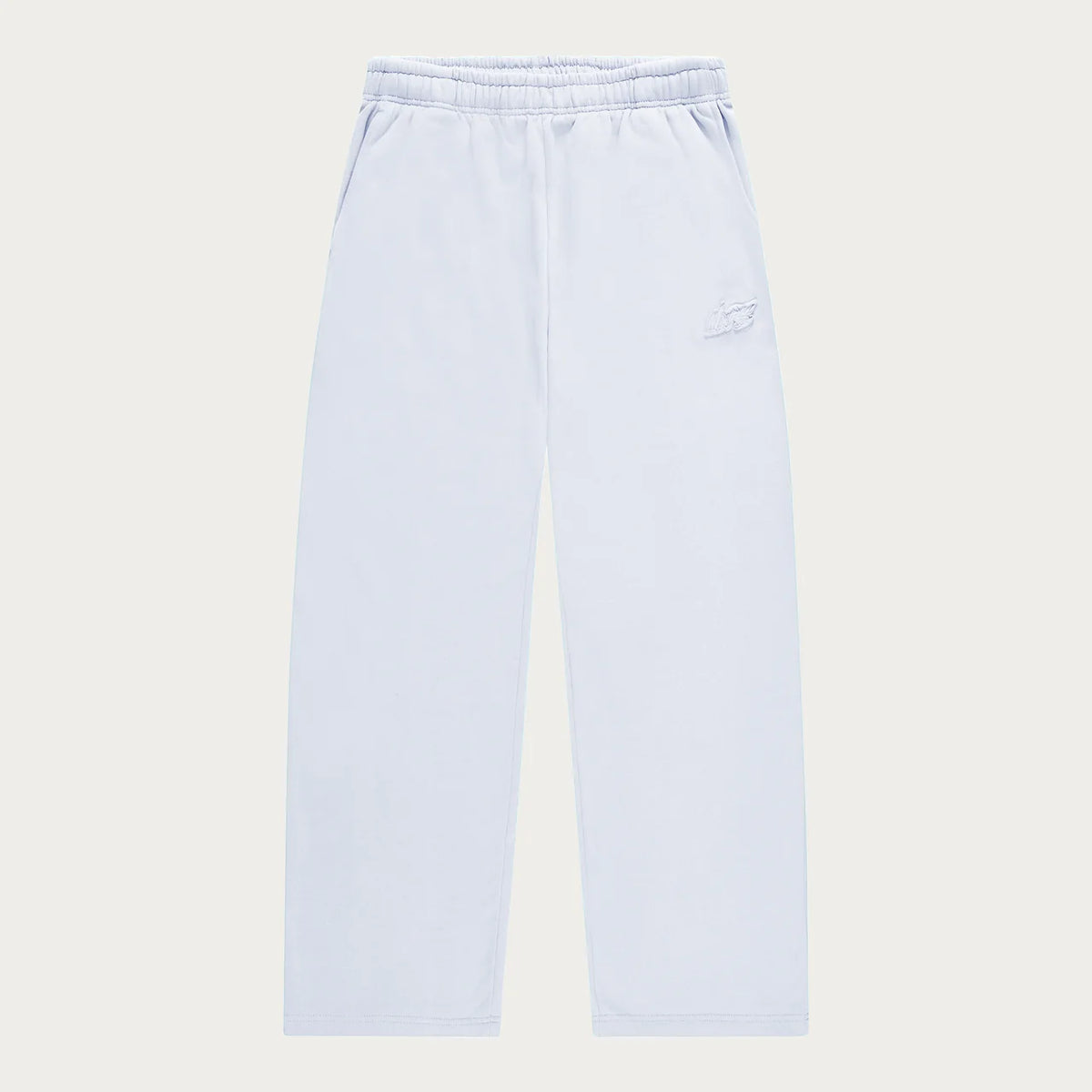 WHITE BASIC OPEN LEG JOGGER