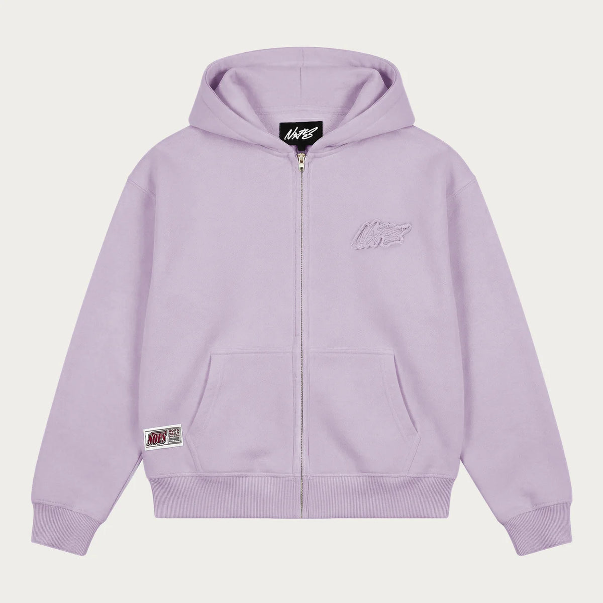 LILAC BASIC ZIP HOODIE